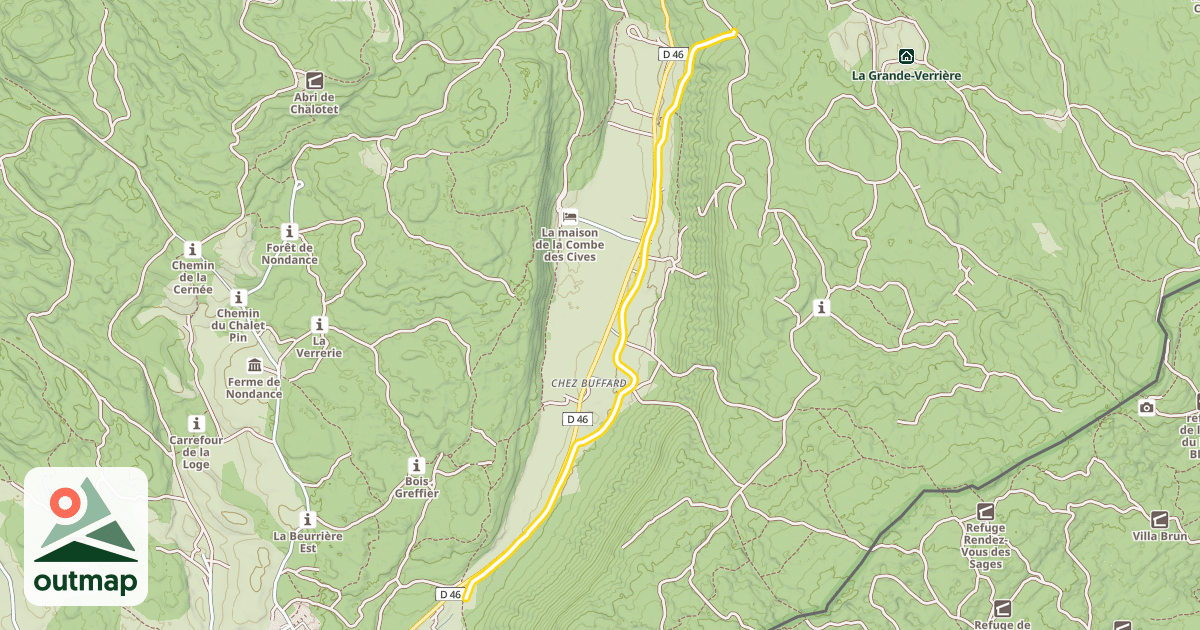 Map of Transjurassienne (itinéraire course uniquement)