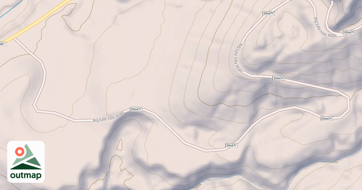 Map of BIG EAST FORK