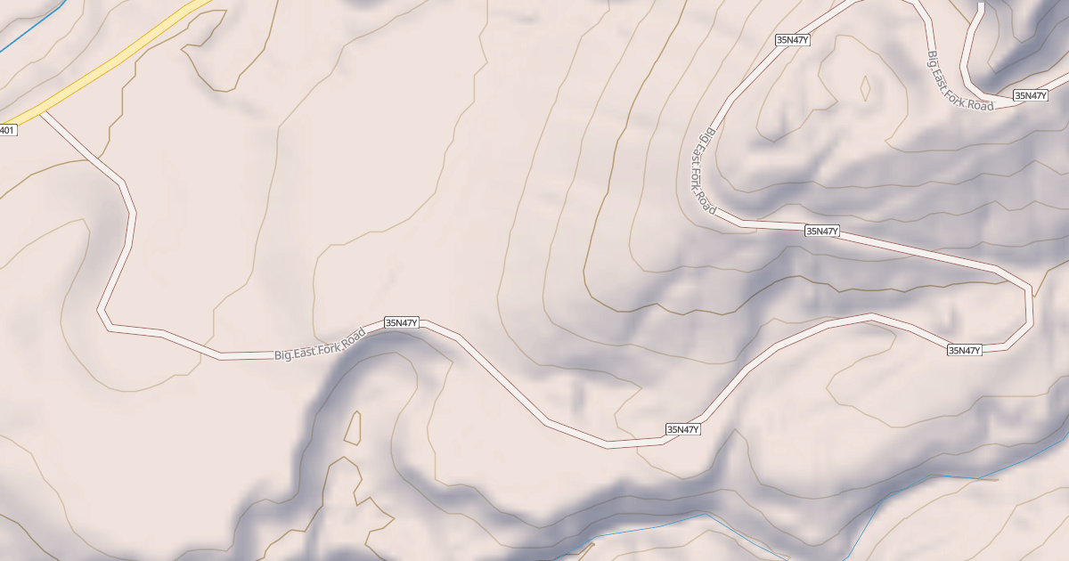 Map preview of BIG EAST FORK