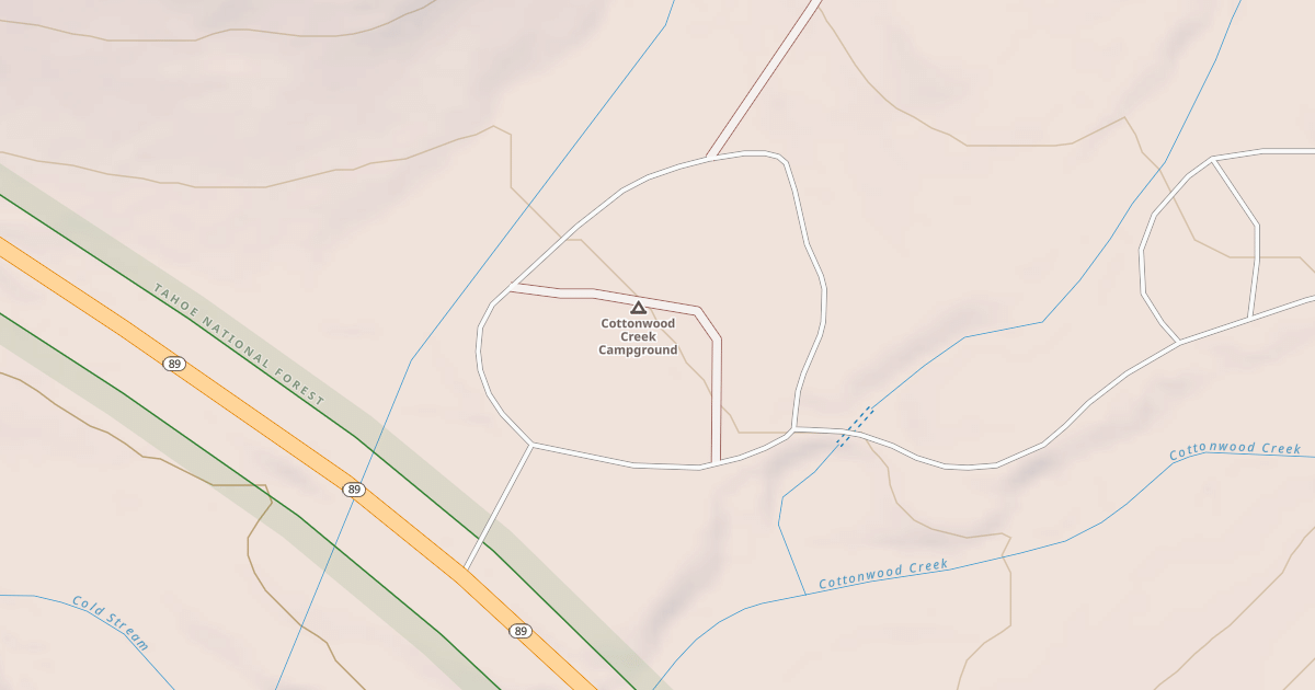 Map preview of COTTONWOOD CAMPGROUND