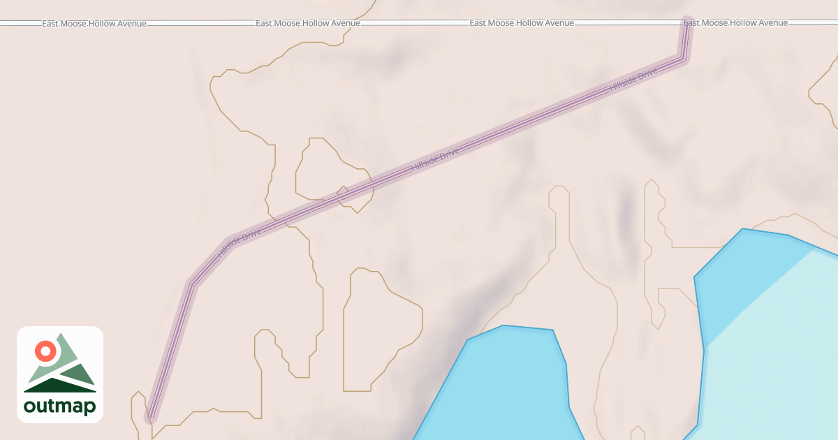 Map of Hillside Drive