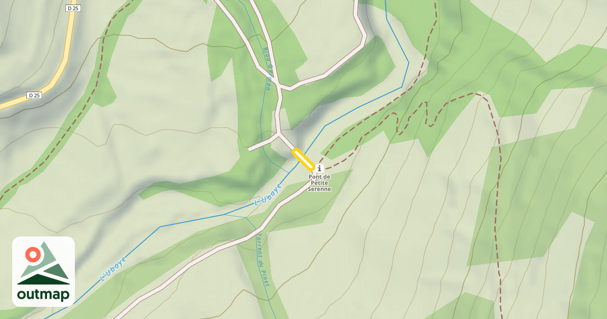 Map of Pont de Petite Serenne