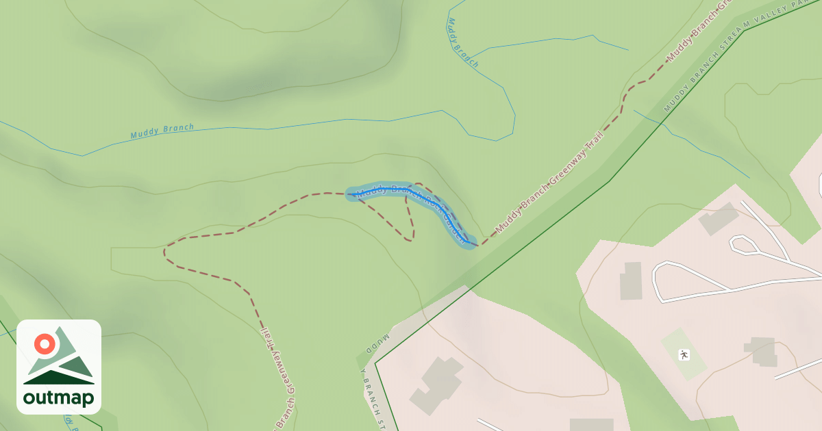Map of Muddy Branch Rock Garden