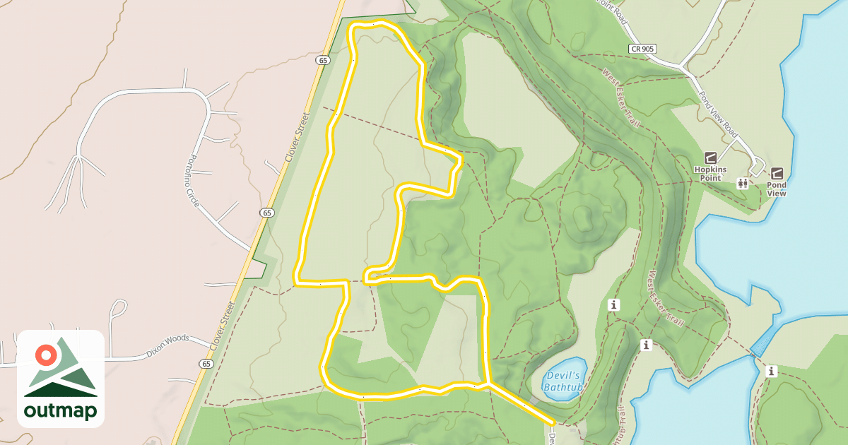 Map of Grasslands Trail