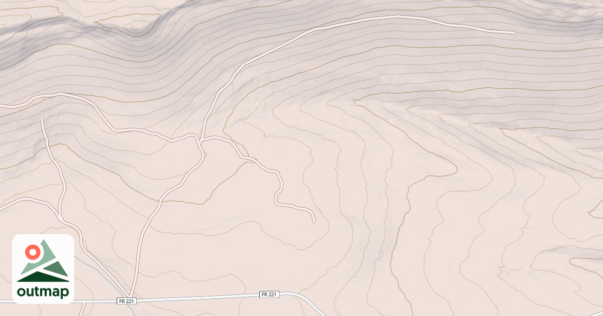Map of NORTH HICKERSON RT FORK