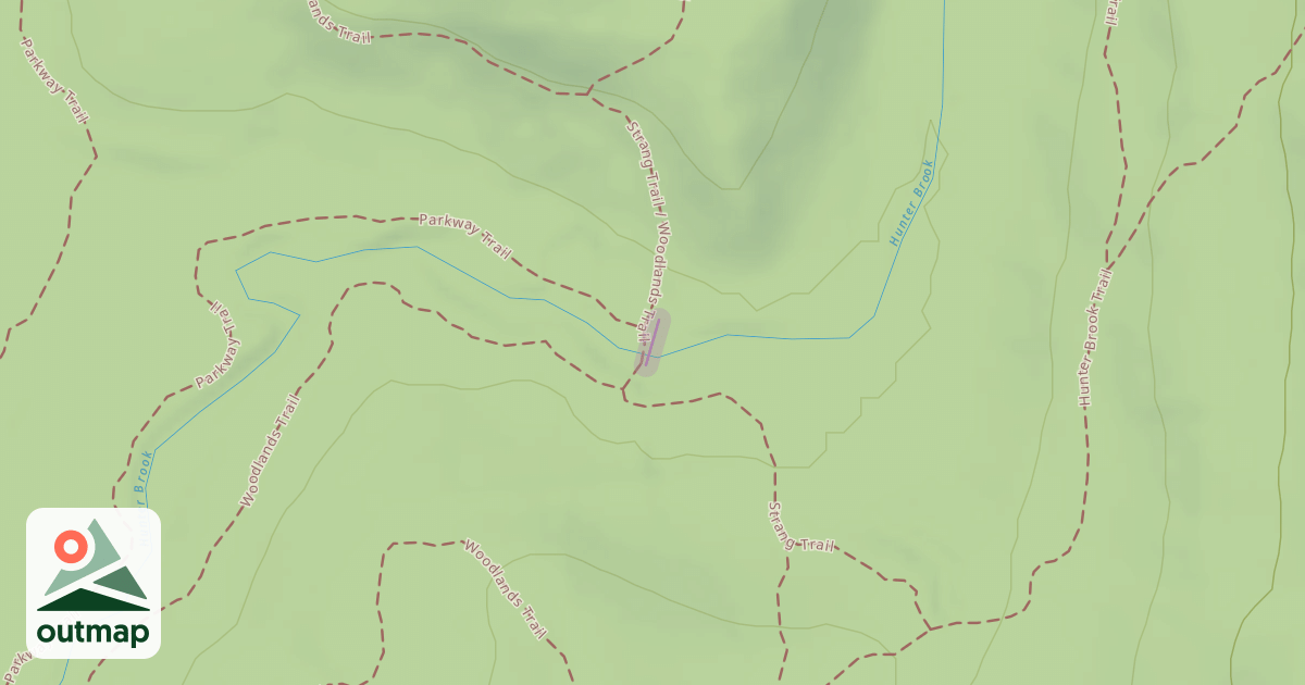 Map of W & Y Trail Bridge