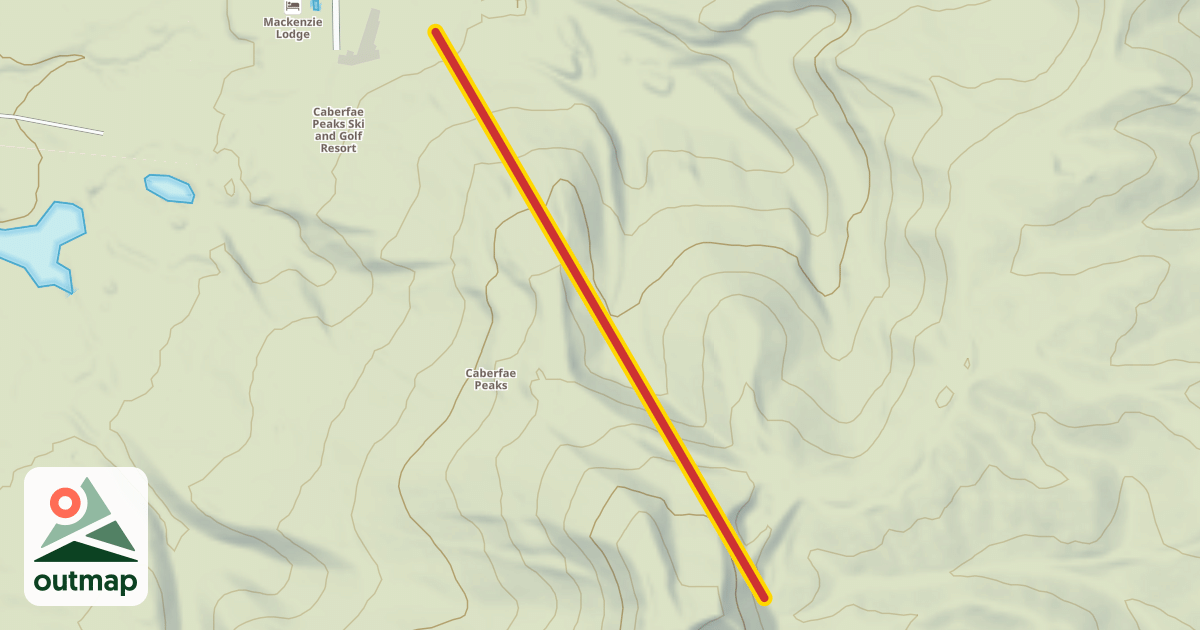 Map of East Peak Triple Chair