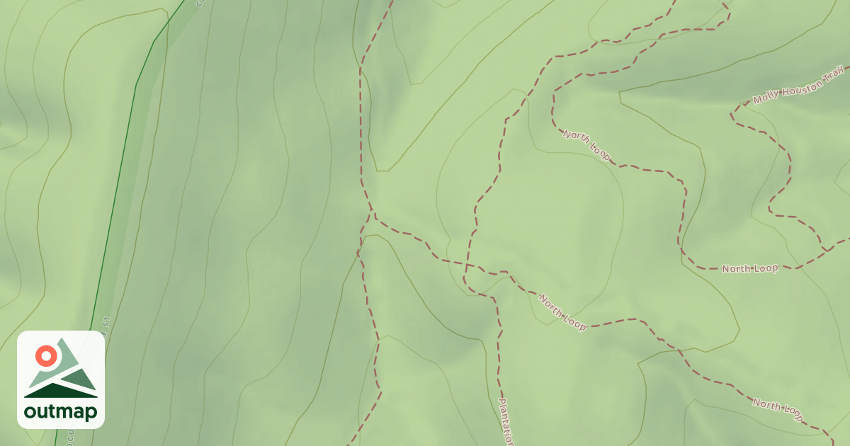 Map of Plantation Ridge Loop
