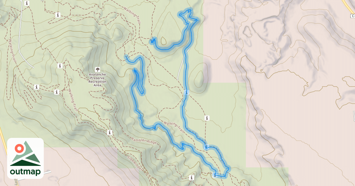 Map of Pine Lake