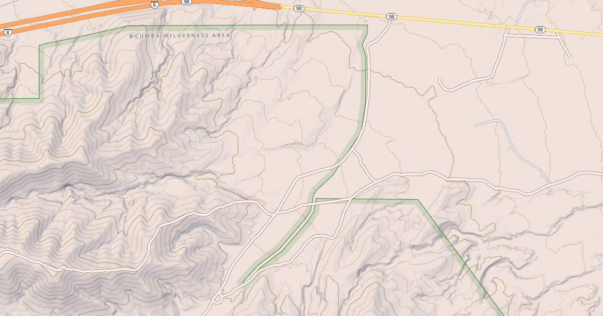 Map preview of BLM National GTLF Public Motorized Roads ff8907ce-2b62-4a6c-aaf0-315c5fe950e1