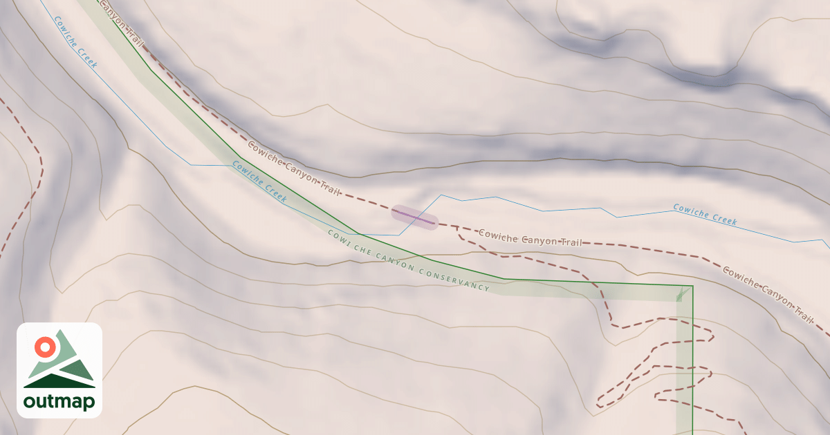 Map of Cowiche Canyon Trail