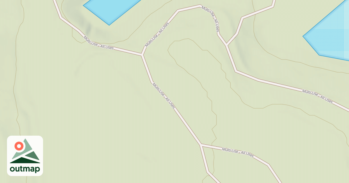 Map of Interlake State Recreation Area Trails