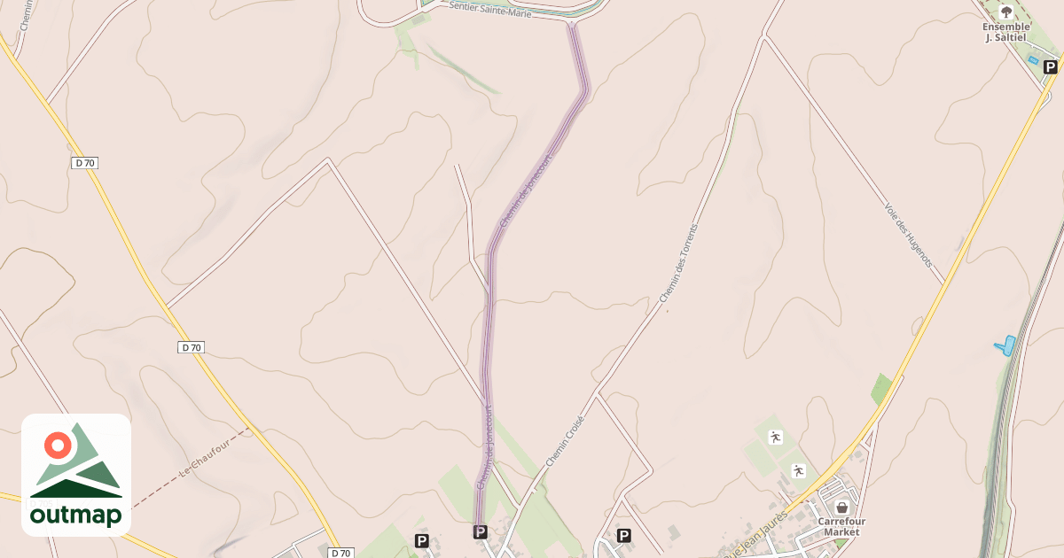 Map of Chemin de Jonecourt