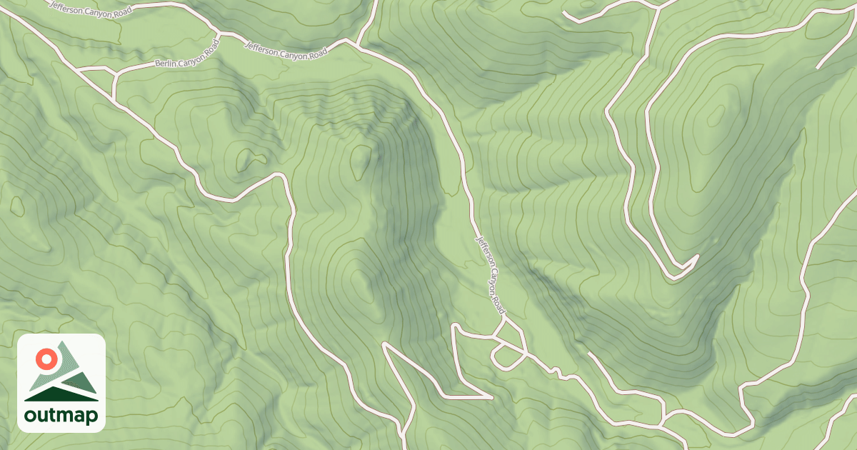 Map of JEFFERSON CANYON