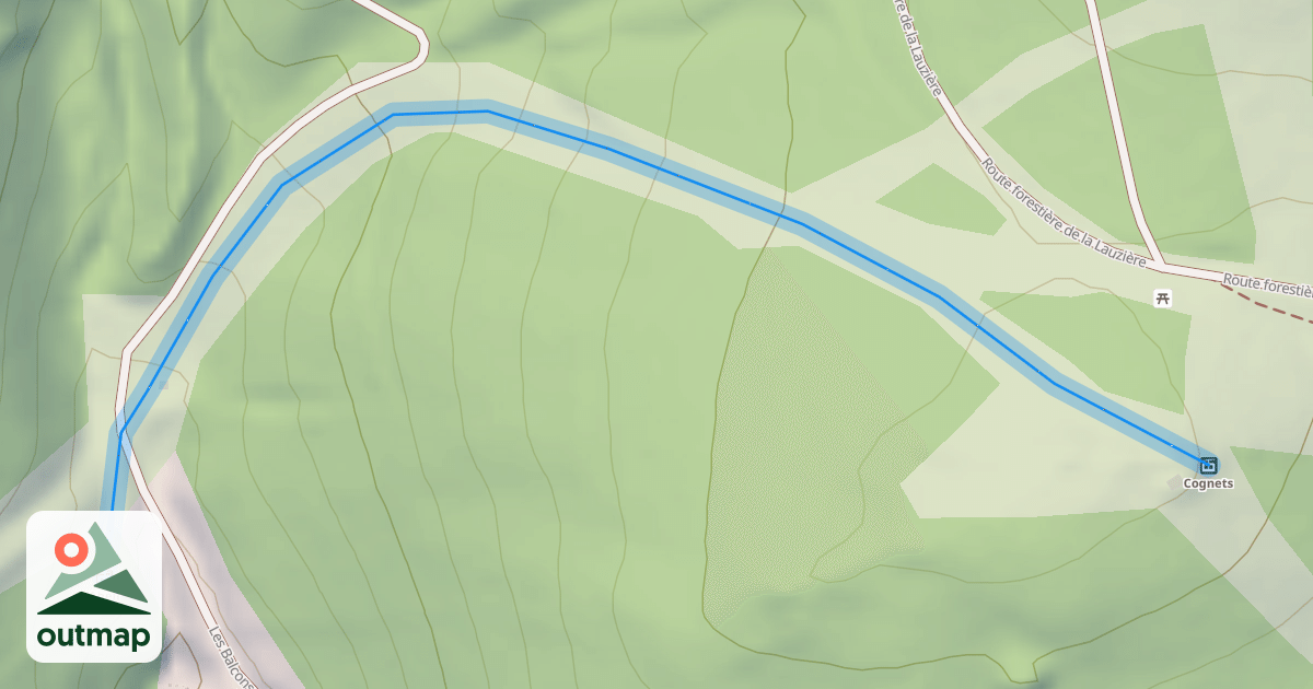 Map of Les Cognets