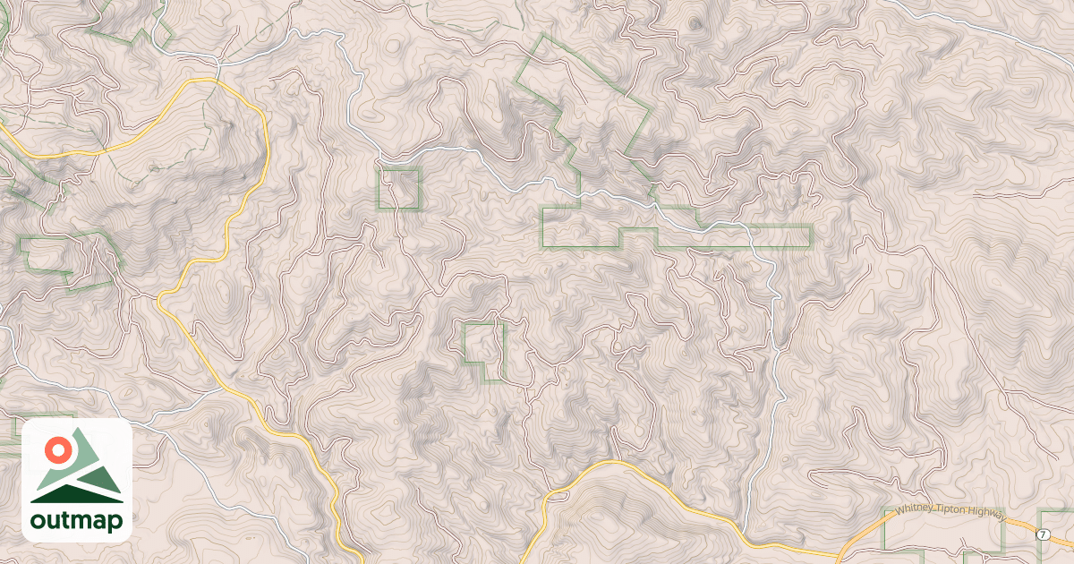 Map of Gesier Creek Snowmobile