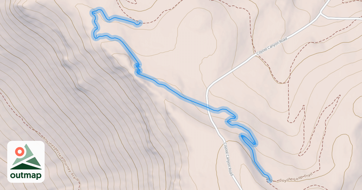 Map of Looney Tunes Trail