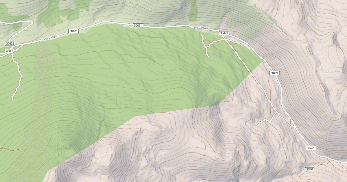 Map preview of PARIS CANYON