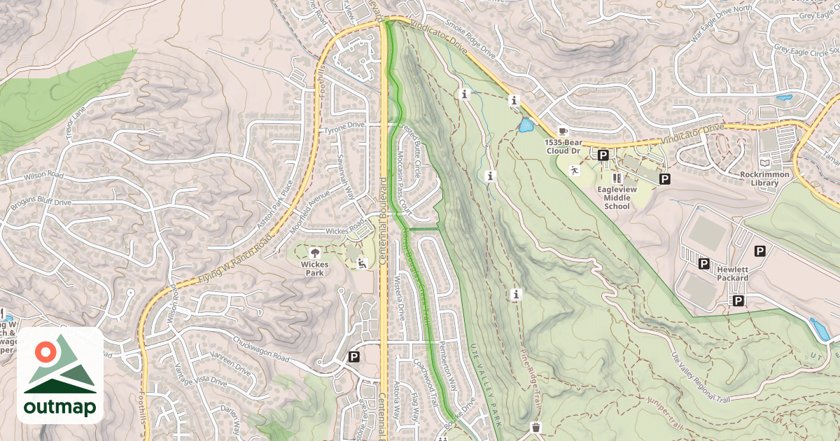 Map of North Douglas Creek Trail