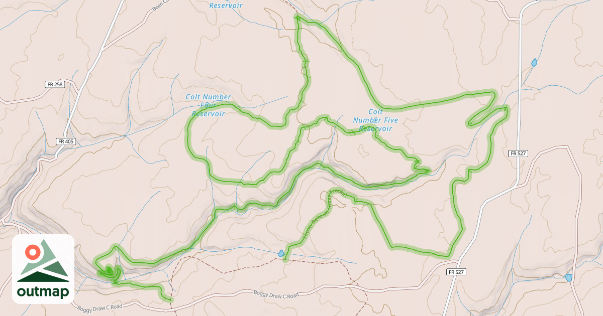 Map of Shush Bekeeh (Bear Tracks)