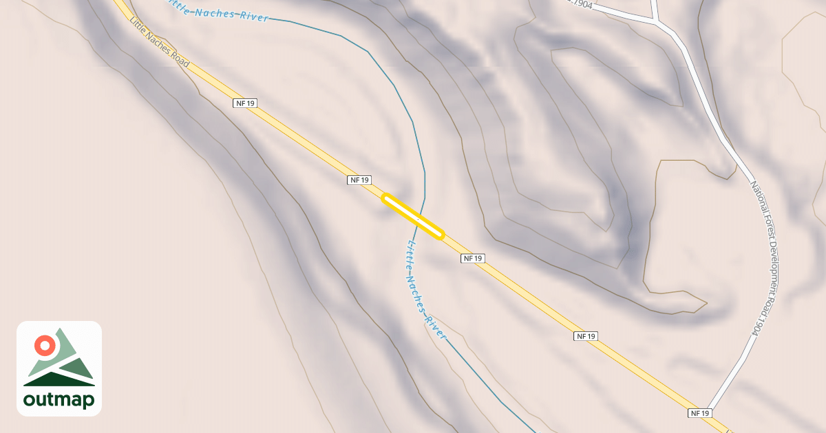 Map of Little Naches Road