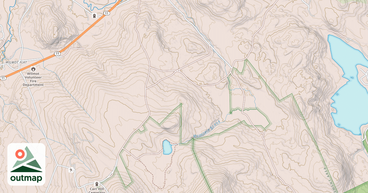 Map of Sunapee-Ragged-Kearsarge Greenway