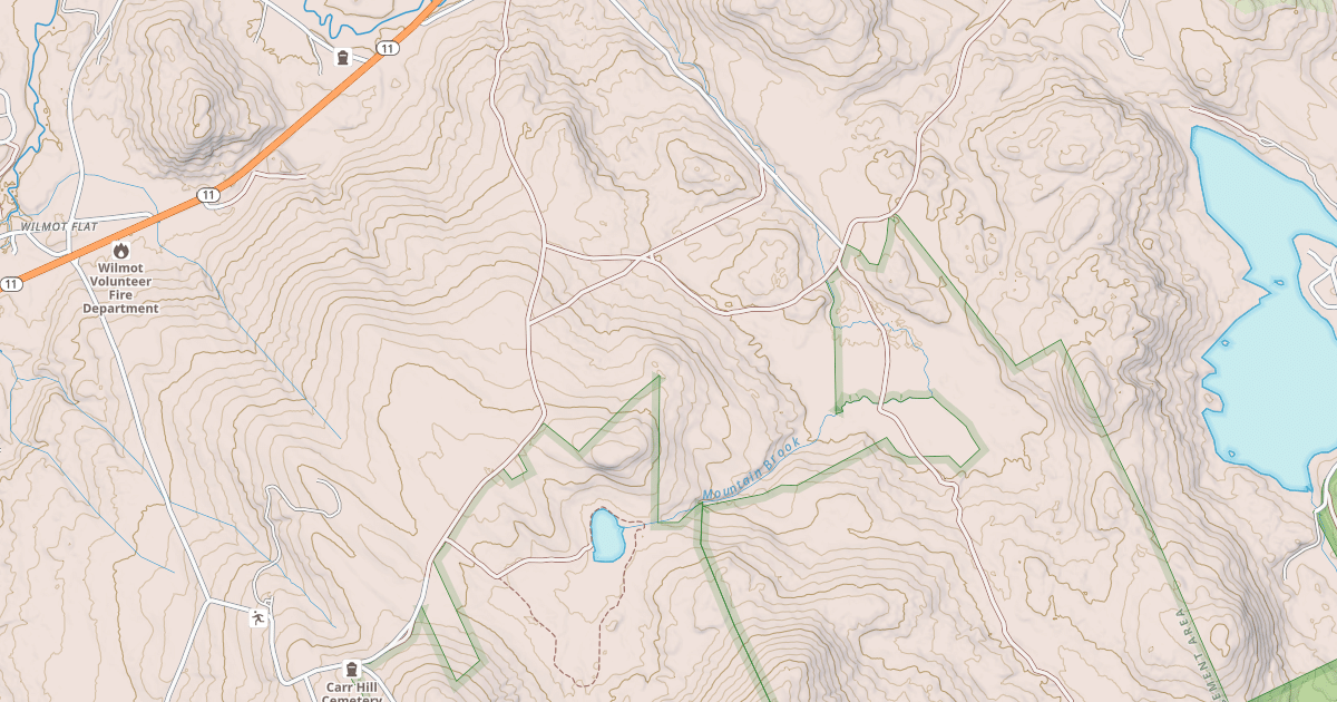Map preview of Sunapee-Ragged-Kearsarge Greenway