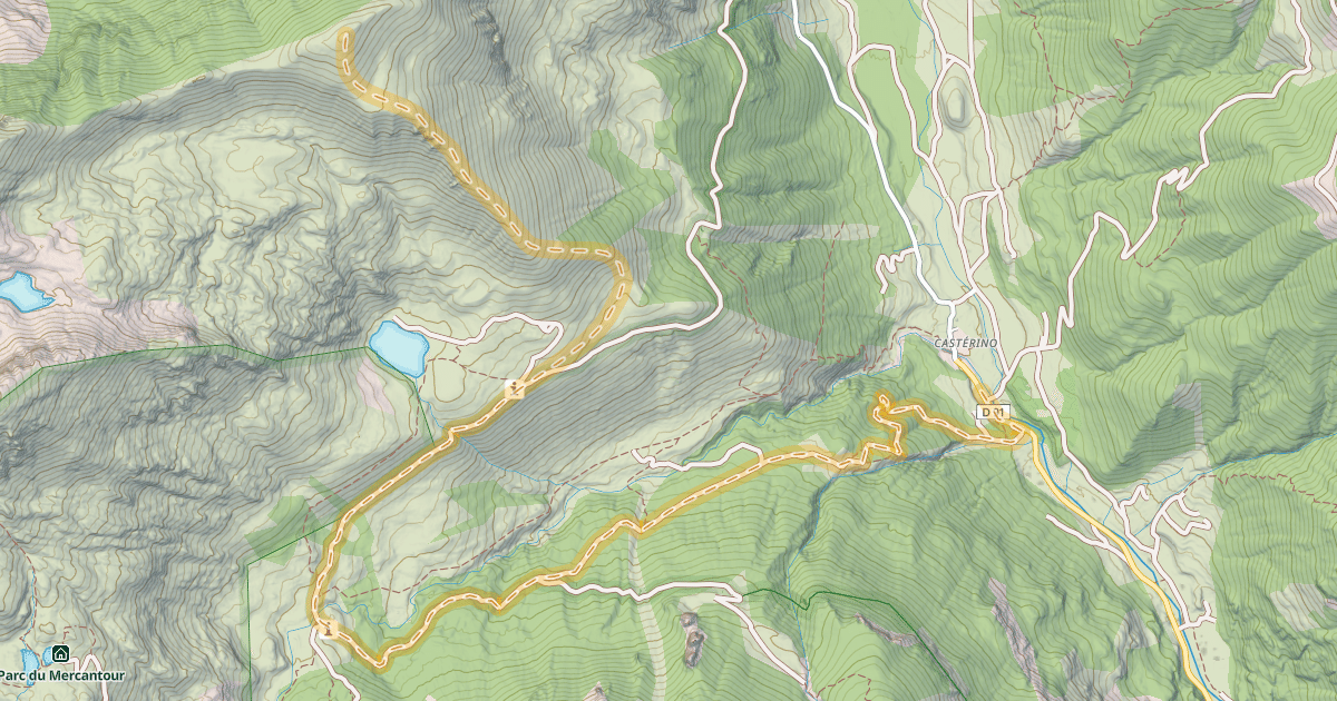 Map preview of Mont Paracouerte — Casterino