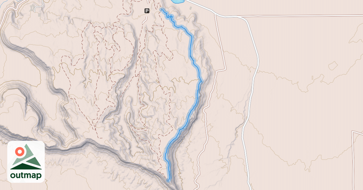 Map of Morning Glory East Trail