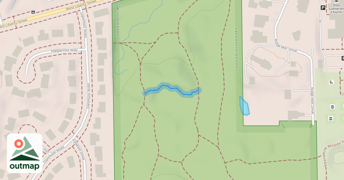 Map of Eberwhite Woods Trail