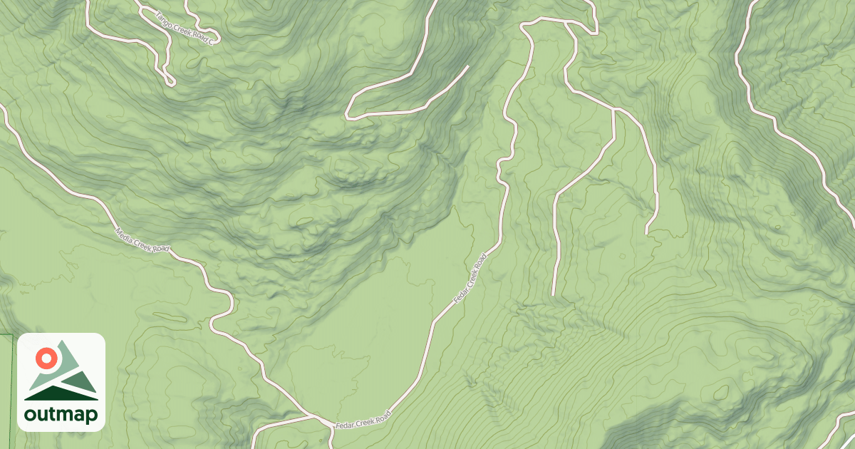 Map of FEDAR CREEK
