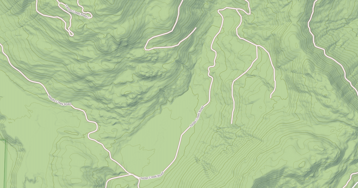 Map preview of FEDAR CREEK