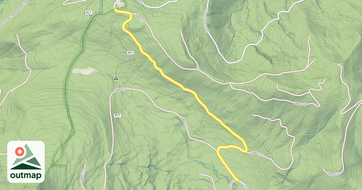 Map of Forest Road 5483