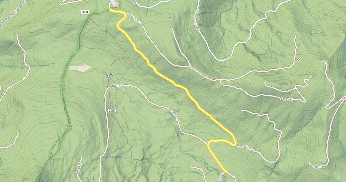 Map preview of Forest Road 5483