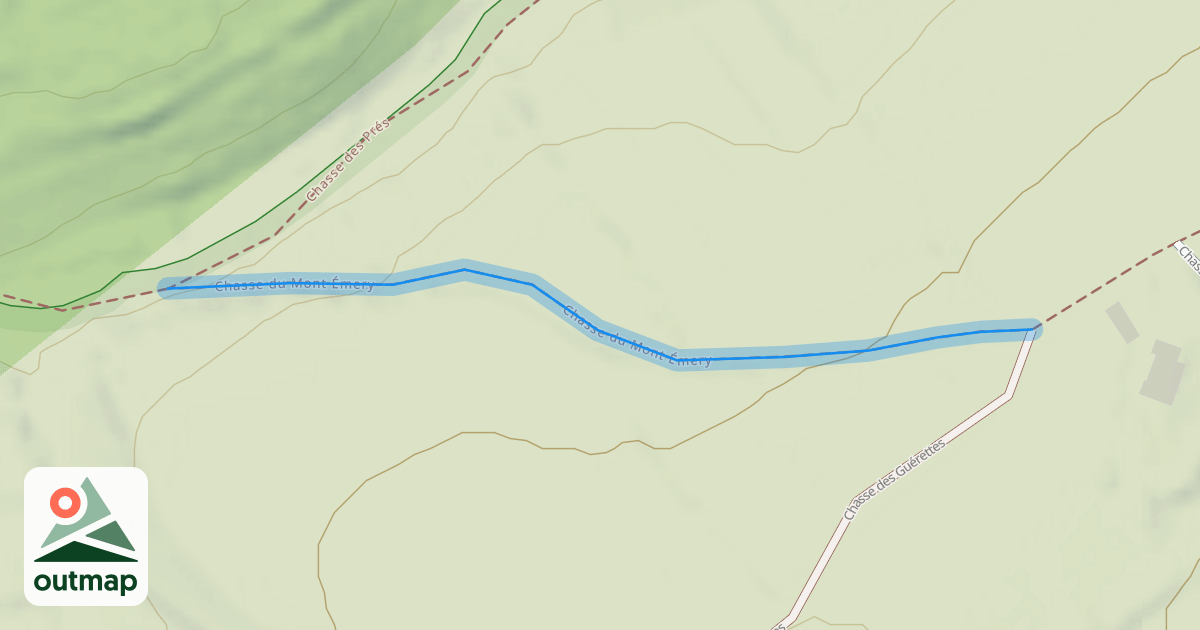 Map of Chasse du Mont Émery