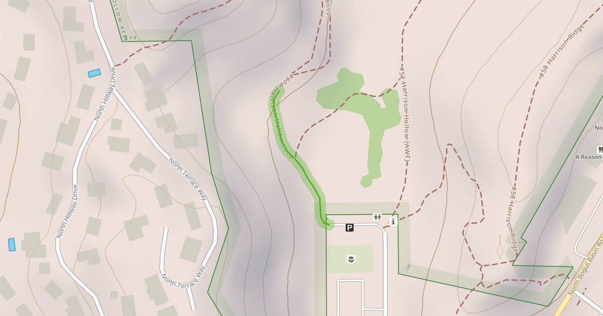 Map preview of Harrison Hollow Trail