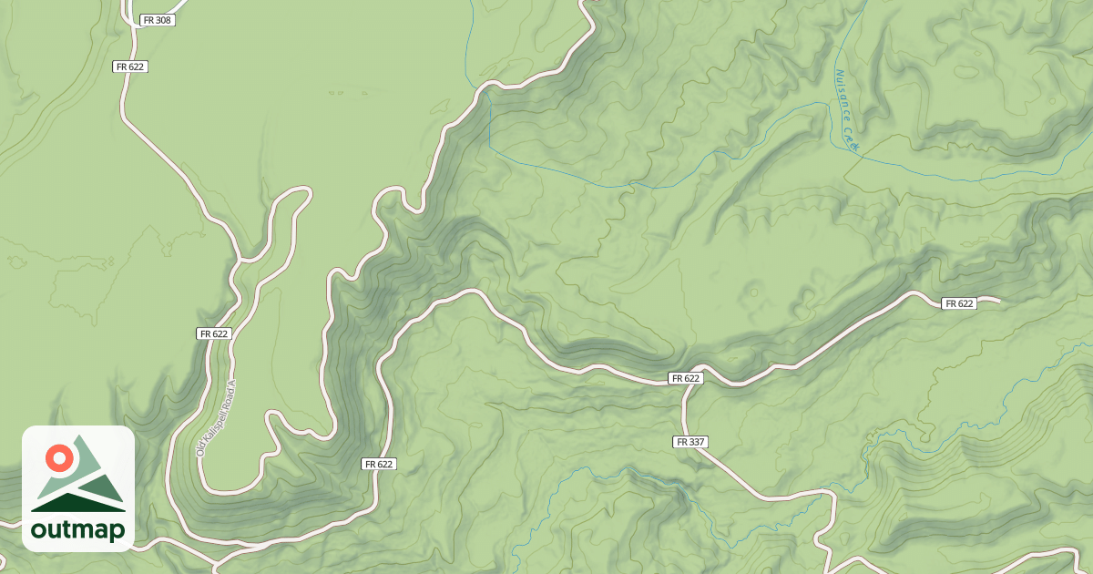 Map of OLD KALISPELL
