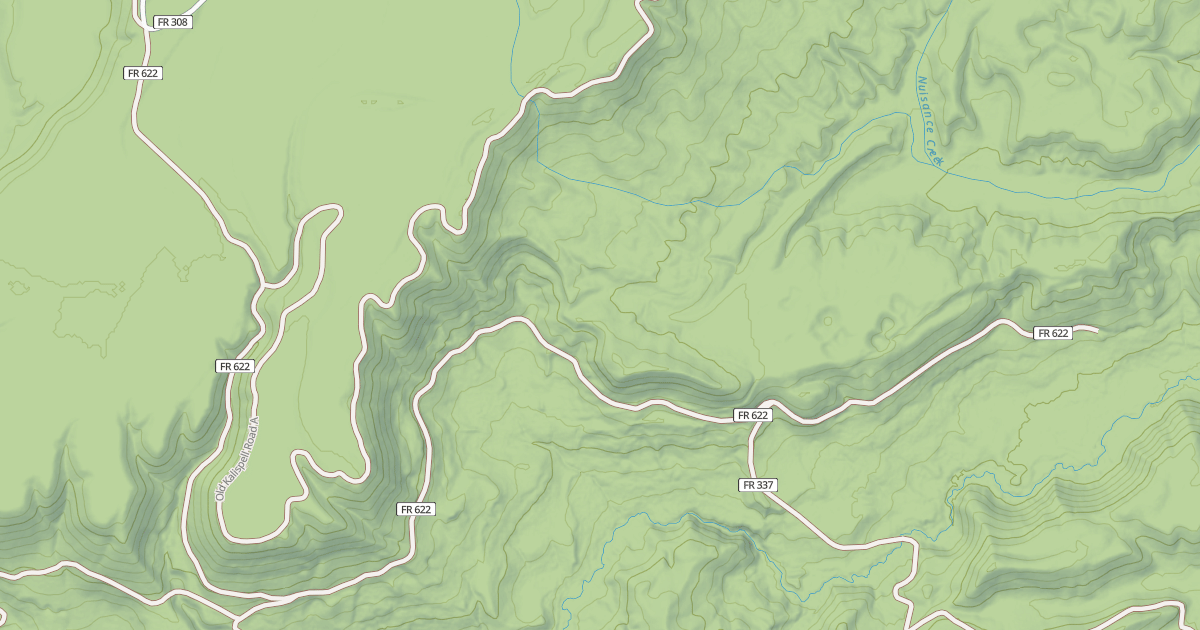 Map preview of OLD KALISPELL