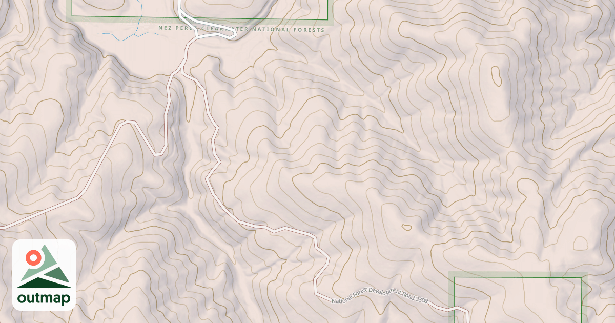 Map of MCGARY BUTTE