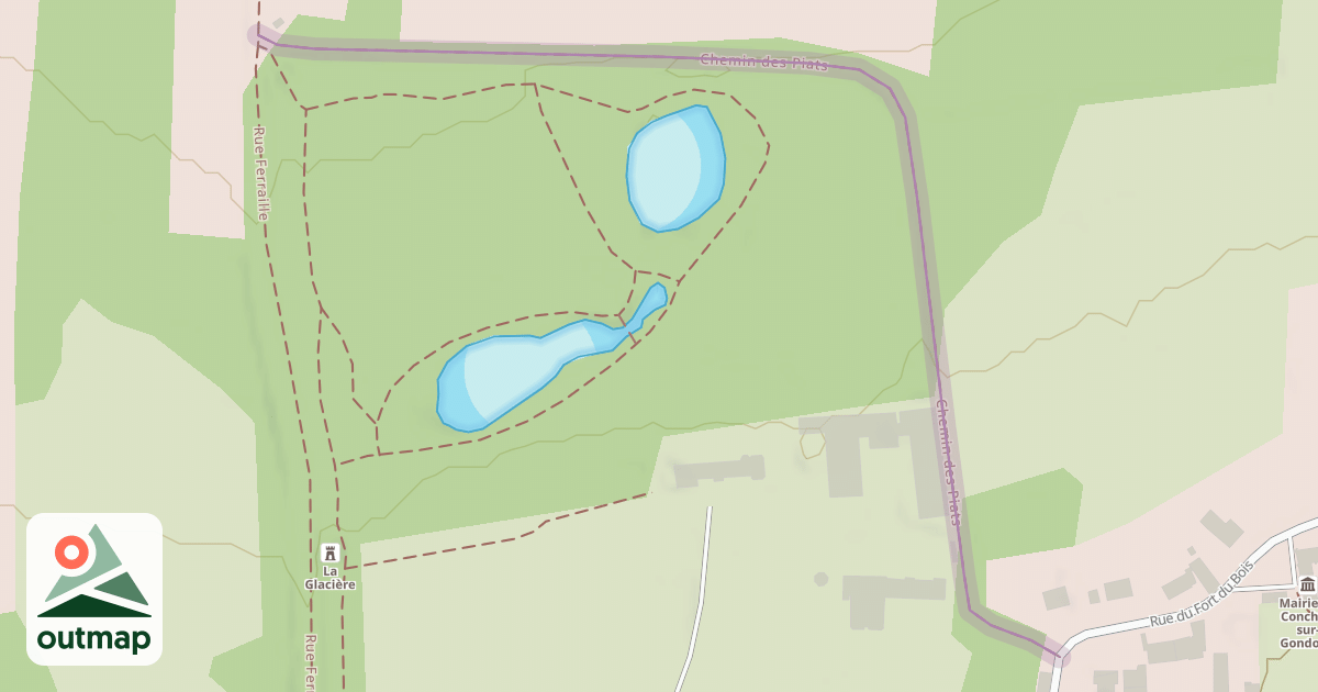 Map of Chemin des Piats