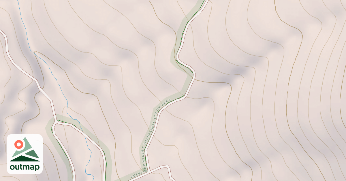 Map of Desert Trail  (Unmarked)