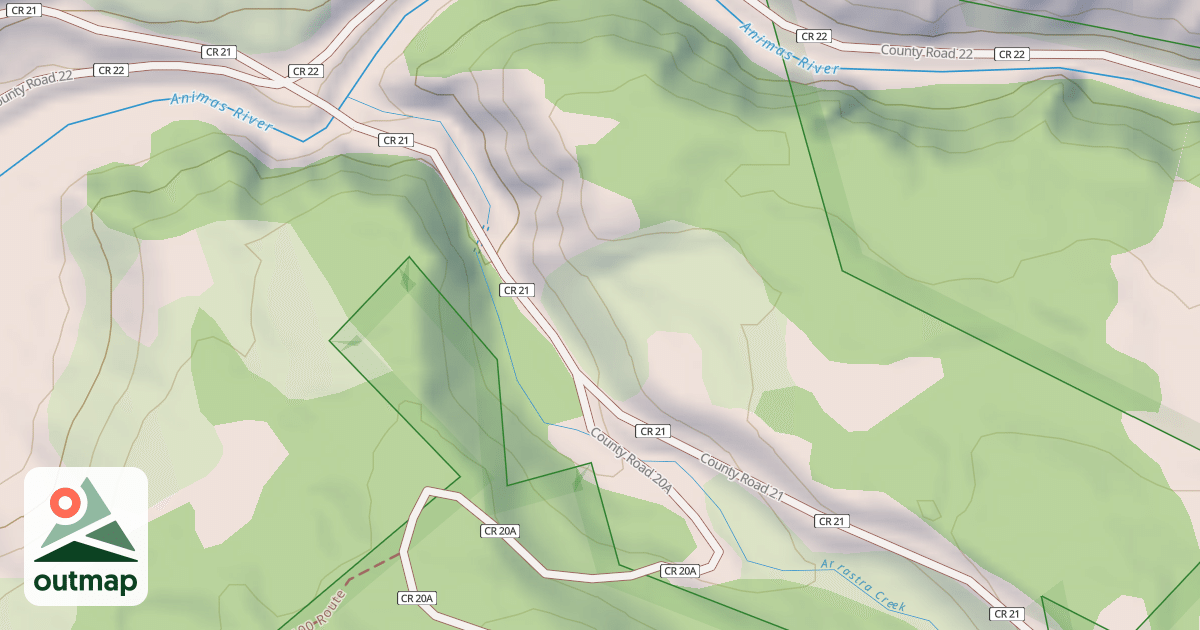 Map of County Road 52