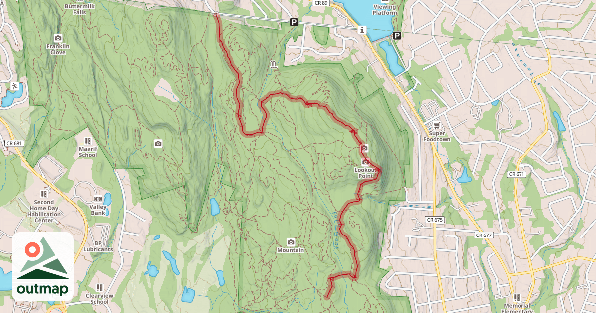 Map of Summit Trail