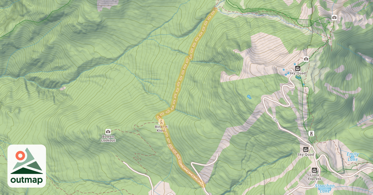 Map of Howe Sound Crest Trail