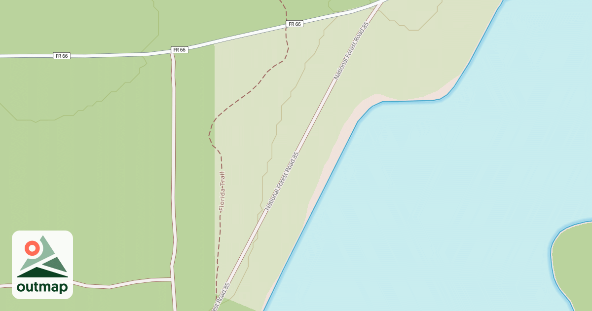 Map of LAKE DELANCY WEST