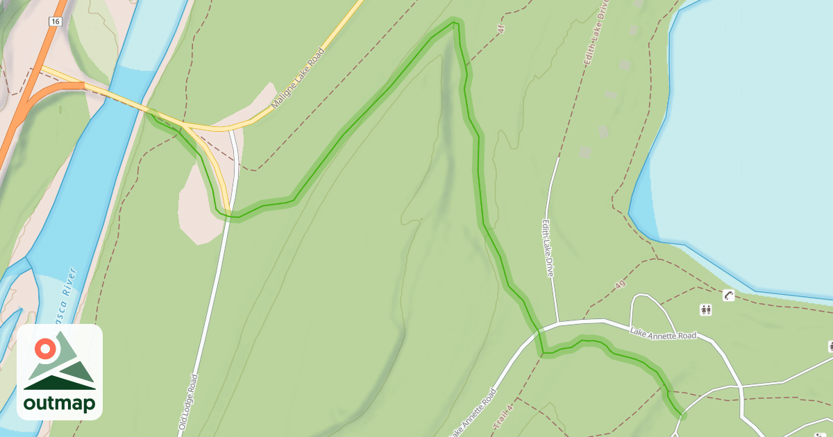 Map of Bighorn Alley Trail 13