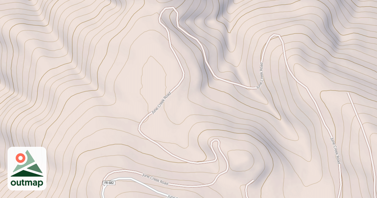 Map of JUNE CREEK