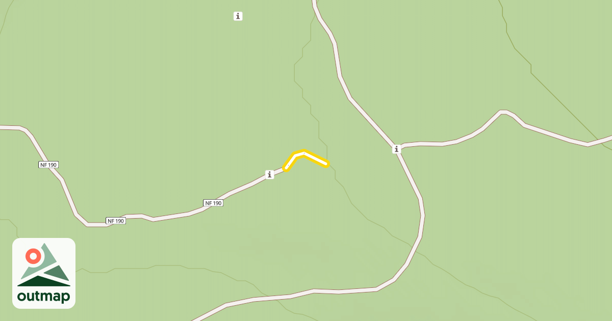 Map of Forest Road 4600-190