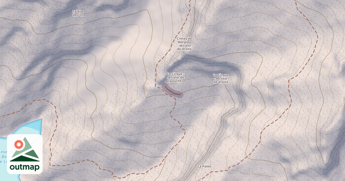 Map of Climbing Crag