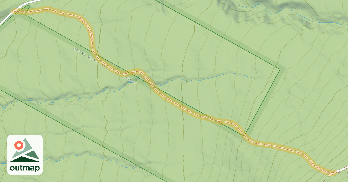 Map of Tear Drop Trail